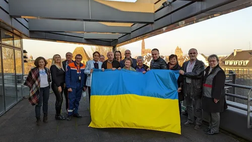 Arrivée ce soir de 120 réfugiés ukrainiens en transit à Strasbourg